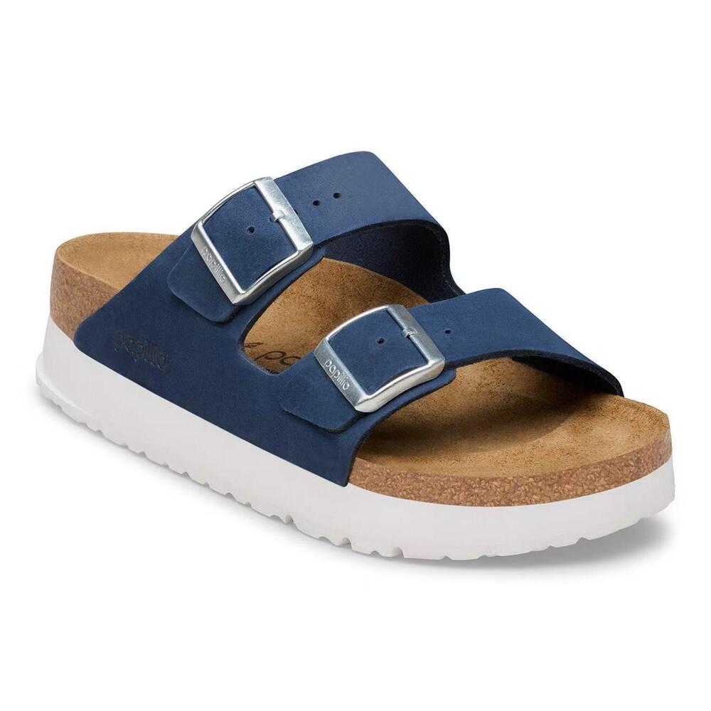 NEW BIRKENSTOCK arizona flex unisex platform sandal in new navy